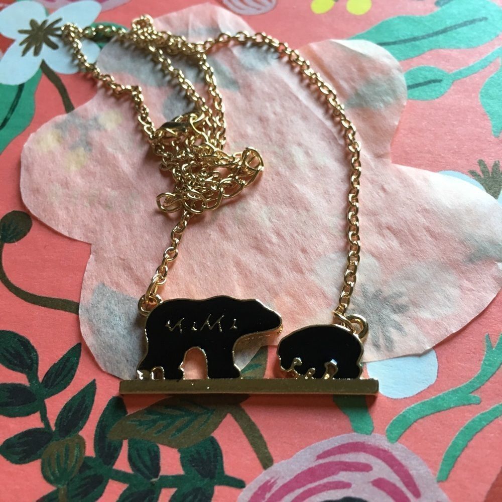 Mama Bear 🐻 1 Cub Necklace‎
